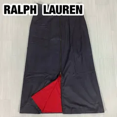 【美品】 RALPH LAUREN SPORT ラルフローレン フロントジップ ロングタイトスカート size11 チャコール インパクト21 総丈87 ウエスト76cm ヒップ102cm 裾幅63cm【古着】のサムネイル