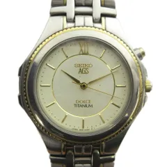 セイコー SEIKO AGS DOLCE ドルチェ 4M21-0010 腕時計 自動巻き チタン ウォッチ ローマン シルバー色 ■GY18 /MQのサムネイル