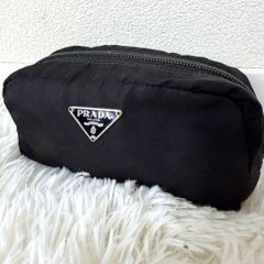 プラダ PRADA ポーチ 小物入れ 化粧ケース ナイロン ブラック 黒