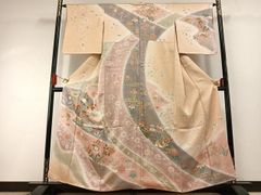 平和屋着物●男性　本場筑前博多織　角帯　網代文様　正絹　逸品　CABF0258ak 平和屋着物○男性 本場筑前博多織 角帯 網代文様 正絹 逸品 CABF0258ak