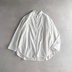 美品 / Veritecoeur ヴェリテクール / VC-2591U ユニセックス スタンドカラーシャツ / ユニセックス 2 / オフホワイト / 日本製 / バンドカラー ビッグシャツ ロングシャツ / トップスのサムネイル