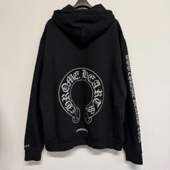 CHROME HEARTS 크롬 하트 호스 슈 실버 라메 온라인 한정 블랙 블랙 맨즈 레이디스 L사이즈 미품 2775