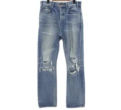 セリーヌ CELINE 21SS 【 N369 100N 08TK 】 ニー クラッシュ デザイン ストレート デニム パンツ 51359のサムネイル