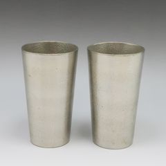 能作】ビアカップ 2客 錫製 タンブラー _ 食器 - メルカリ