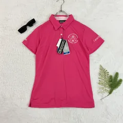新品 未使用 Kappa カッパ ゴルフウェア 半袖 ポロシャツ ロゴ刺繍 ピンク レディース タグ付き KG622SS72のサムネイル