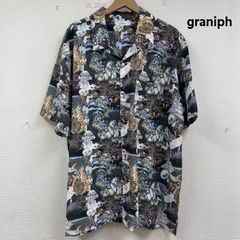 그라니후 게게게의 키타로 콜라보 요괴 대집합 빅 실루엣 오픈 컬러 셔츠 맨즈 XL ISItems[USED][헌옷][중고]50162729