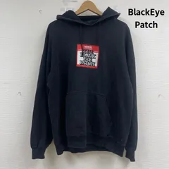 ブラックアイパッチ 取扱注意 センターロゴ 警告ラベル プルオーバー パーカー フーディー メンズ L ISItems【USED】【古着】【中古】50162733のサムネイル