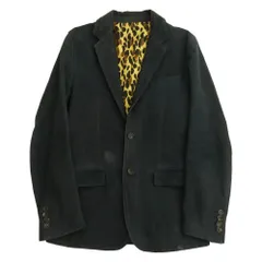 WACKO MARIA ワコマリア ヌバック レザー 牛革 テーラード ジャケット ネイビー系 S【中古】のサムネイル