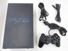  中古品 ゲーム プレイステーション2 PS2 本体 SCPH-50000 ミッドナイトブラック 動作品 本体のみ 周辺機器付きのサムネイル
