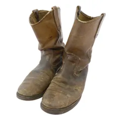 RED WING レッドウィング 70s~80s プリント羽根タグ Pecos Boots ペコスブーツ ブラウン系 25.5cm【中古】のサムネイル