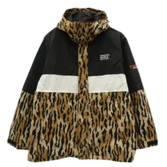WACKO MARIA ワコマリア 21AW 21FW-WMO-NA08 × NANGA ナンガ  LEOPARD MOUNTAIN PARKA レオパード マウンテンパーカー ジャケット ブラック系 ブラウン系 L【美品】【中古】のサムネイル