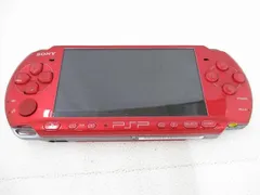  中古品 ゲーム PSP 本体 PSP3000 レッド 動作品 バッテリー無しのサムネイル