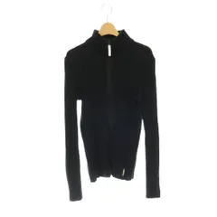 アルマーニ ジーンズ ARMANI JEANS ジップアップ リブニットジャケット ハイネック L 黒 ブラック A6W26K0-12 /CX ■OSのサムネイル