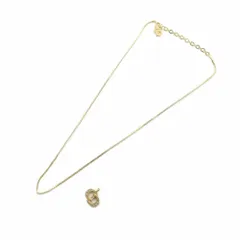 クリスチャンディオール Christian Dior チェーンネックレス CDトップ セット アクセサリー ペンダント ロゴ ゴールド色 ■GY18 /MQ ■OH ▲Hのサムネイル