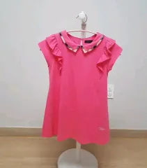 DAKS Little(ダックスキッズ) ピンク フリル ブラウス 140のサムネイル