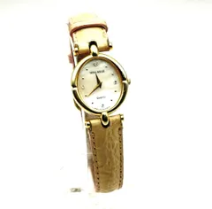 NINA RICCI ニナリッチ レディース 腕時計 クオーツ 2P20-6180 金色 ゴールド シェル文字盤 石付き オーバル 革ベルトのサムネイル