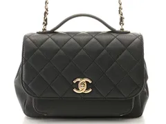 CHANEL シャネル 2WAYバッグ マトラッセ ビジネスアフィニティ ショルダーバッグ キャビアスキン ブラック レディース【中古】【473】のサムネイル