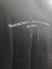 YouthClub of curious fellows プリンティング フードT ブラックのサムネイル