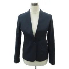ビーミングバイビームス B:MING LIFE STORE by BEAMS ノーカラージャケット S 紺 ネイビー Vネック ミドル丈 /YS2 ■ECC001のサムネイル