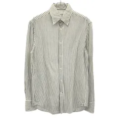 BRUNELLO CUCINELLI ブルネロクチネリ ストライプロングスリーブシャツ I-USA-F-E-CB-J-CH ホワイト×ネイビー 48のサムネイル