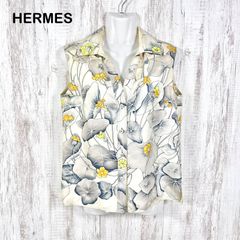 HERMES 影絵遊び カレ柄 シルク100% 仏製 36 ノースリーブ - メルカリ