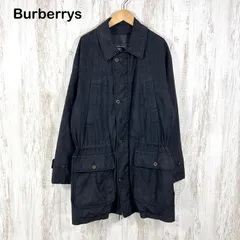 古着 90s Burberrys ヴィンテージ バーバリーズ フェイクレザー カバーオール ブラックのサムネイル