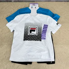 新品 FILA フィラ キッズ 子供服 シャツ2枚 パンツ 3ピースセット XS 5/6 半袖 短パン  599 517536 在のサムネイル