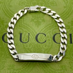 17 グッチ GUCCI 925 喜平チェーン ブレスレット シルバー Y003 - メルカリ