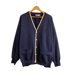90s~ 417 by VAN HEUSEN バンヒューセン スウェットカーディガン クレスト刺繍 ネイビー SIZE L NO.T794のサムネイル