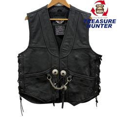 70~80's Schott レザーベスト コンチョ ハーレー カスタム - メルカリ
