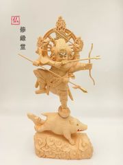 陶器製 【青磁観音菩薩坐像 】遊戯観音 - メルカリ