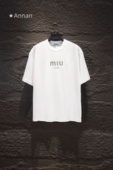 miu miu ウサギイラスト クロップドTシャツ XS - メルカリ
