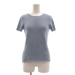 ブルックスブラザーズ BROOKS BROTHERS ニット ラウンドネック 半袖 無地 M 水色 ライトブルー /SX ■ECE006のサムネイル