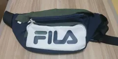 FILA フィラ ロゴ ヒップバッグ ネイビー/カーキのサムネイル