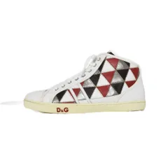 ディー&ジー ドルガバ ドルチェ&ガッバーナ D&G BUTTERFLY スニーカー ローカット 41 白 ホワイト ☆AA★のサムネイル