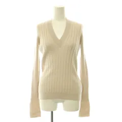 メゾンマルジェラ 4 Maison Margiela 4 Vネック リブセーター ニット 長袖 S ピンクベージュ /HK ■OSのサムネイル