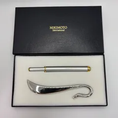 MIKIMOTO ミキモト ブックマーカー ボールペン セット パール調 箱付きのサムネイル