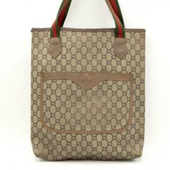 GUCCI トートバッグ 肩掛け GG柄 シェリー PVC A4収納　f919 GUCCI トートバッグ 肩掛け GG柄 シェリー PVC A4収納 f919 - メルカリ