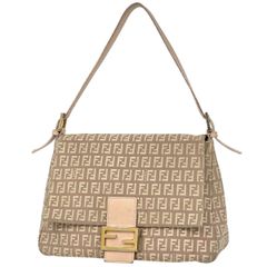 FENDI ズッカ柄 マンマバケット ショルダーバッグキャンバス ピンク