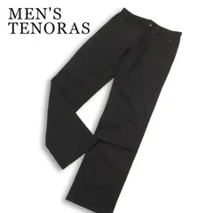 MEN'S TENORAS メンズティノラス 通年★ ストレッチ ストレート パンツ 日本製 Sz.M メンズ 黒のサムネイル