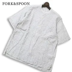 25SS★ FORK&SPOON フォークアンドスプーン アーバンリサーチ 春夏 コットン リネン ショートスリーブ シャツ Sz.5 メンズのサムネイル