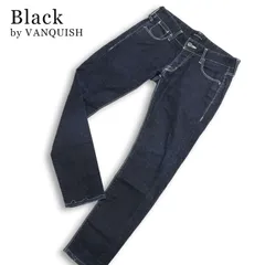 Black by VANQUISH ヴァンキッシュ 通年★ ストレッチ スキニー スリム 配色ステッチ デニム パンツ ジーンズ Sz.30 メンズのサムネイル