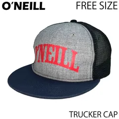 【USED／フリーサイズ】O'NEILL トラッカー キャップ グレー／レッド／ネイビーのサムネイル