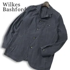 Wilkes Bashford タカキュー 春夏★ 麻 リネン混 アンコン カジュアル ジャケット Sz.L メンズのサムネイル