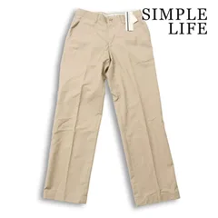 未使用★ SIMPLE LIFE シンプルライフ レナウン 通年★ ストレート スラックス パンツ Sz.76 メンズのサムネイル