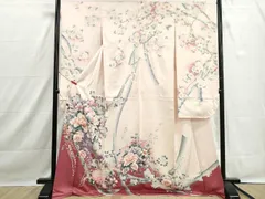 平和屋着物■豪華振袖　刺繍　花籠文　牡丹　暈し染め　金銀彩　正絹　逸品　DABH1512qaのサムネイル