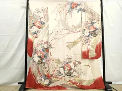 平和屋着物■豪華振袖　花車文　暈し染め　金彩　正絹　逸品　DABH8542qaのサムネイル