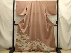 平和屋着物○本場大島紬 泥染め 地空き カタス9マルキ 亀 正絹 逸品 未