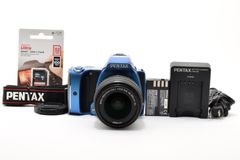 Top-of-the-line, highly popular blue Pentax K-S1 lens set