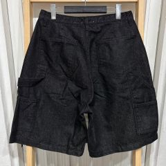 マインデニム MINEDENIM ベルト デニム ワイドカーゴショートパンツ 3